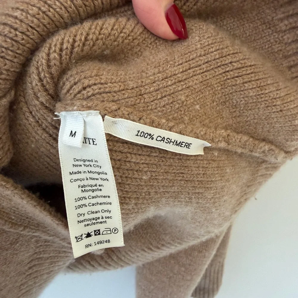 KHAITE Scarlet Camel Cardigan Sweater - Picture 6 of 7